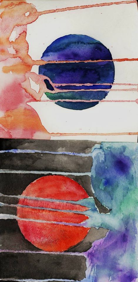 Watercolor Planets
